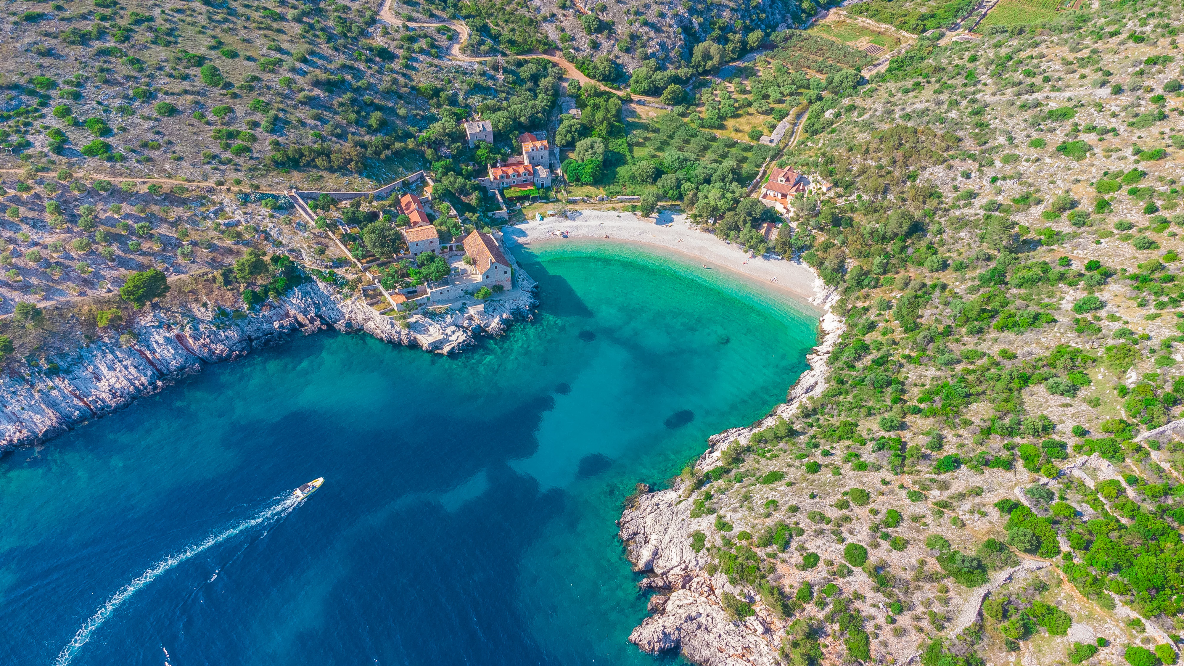 South side of Hvar — Dubovica cove on private boat tour from Jelsa